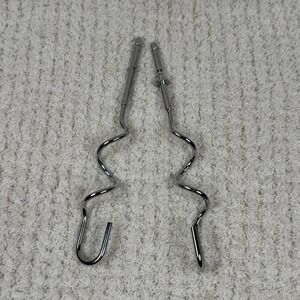 Hand Mixer Replacement Beaters Dough Hooks Set Chrome Kitchen Appliance